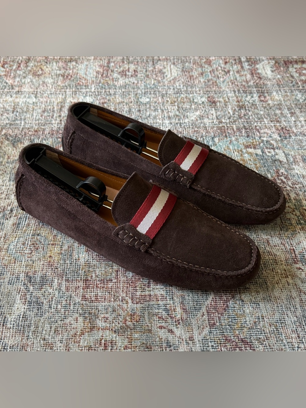 Bally Men's Brown Suede Driving Loafers 10